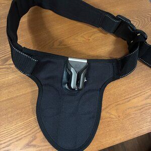 Spider holster black camera belt strap.